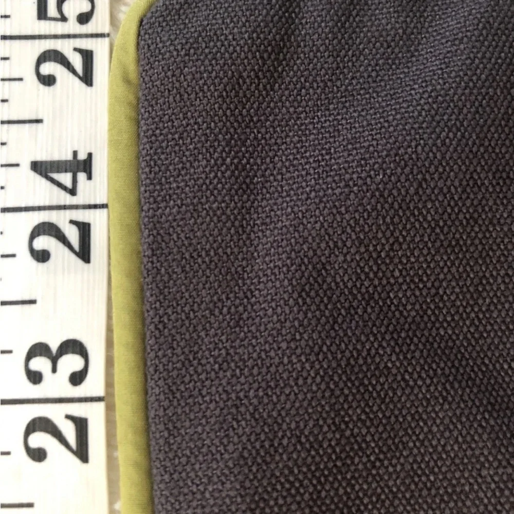 Mitchell Gold + Bob Williams Pillow Sham*Eggplant & Kiwi Green Piping MSRP $140
